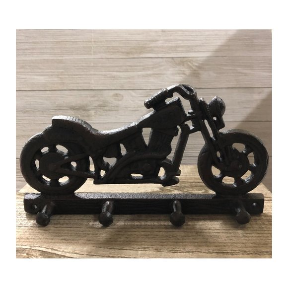 Motorcycle 4 Hooks Hat Key Towel Leash Hanger - Picture 3 of 6
